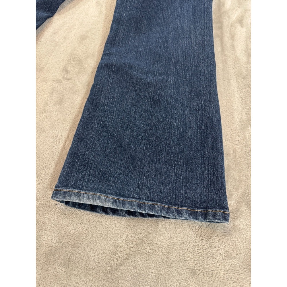 LEI Sophia Hipster Flare Jeans Juniors 17 Blue Bootcut Stretch Dark‎ Wash Denim - Picture 16 of 16